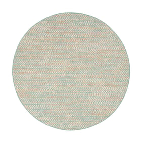 Rond modern buitenkleed - Playa Aztec Groen - product