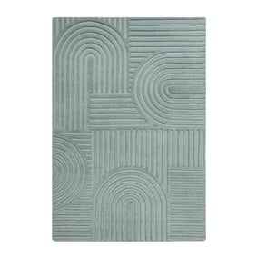 Modern vloerkleed - Solacio Zen Blauw/Groen - sfeer