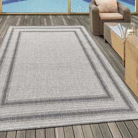 Jute buitenkleed - Aruba Double-Edge Creme