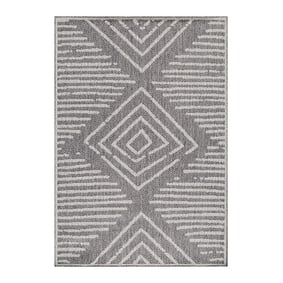 Jute buitenkleed - Aruba Square Grijs - sfeer