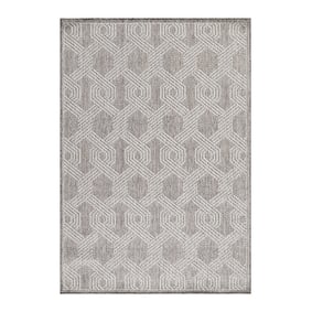 Jute buitenkleed - Aruba Pattern Grijs - sfeer
