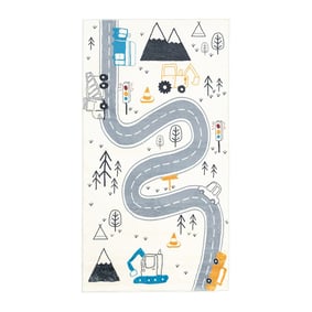 Auto speelkleed - Dex Road Blauw - sfeer