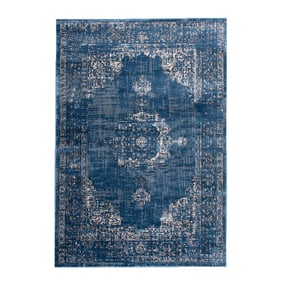 Vintage vloerkleed - Deep Medaillon Blauw - product