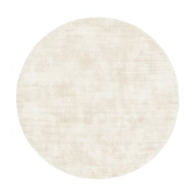 Rond viscose vloerkleed - Pearl Crème - sfeer