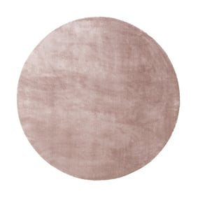 Rond wasbaar viscose vloerkleed - Vive Oudroze - sfeer