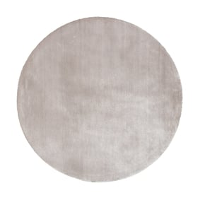 Rond wasbaar viscose vloerkleed - Vive Grijs - sfeer