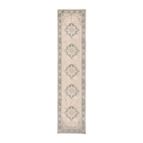 Vintage loper - Spring Medaillon Creme/Groen - sfeer