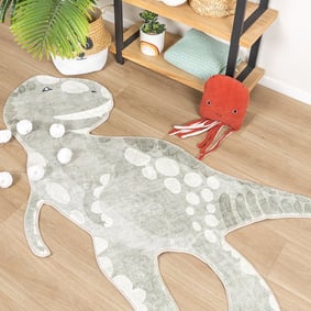 Wasbaar kindervloerkleed - Wild Dino