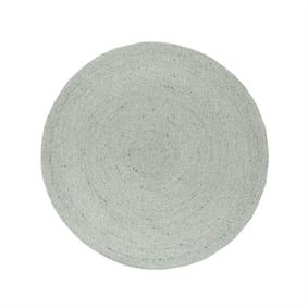 Rond wollen vloerkleed - Wise Groen No. 411 - sfeer