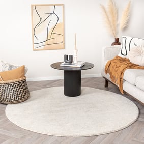 Rond Berber vloerkleed - Aicha Beige