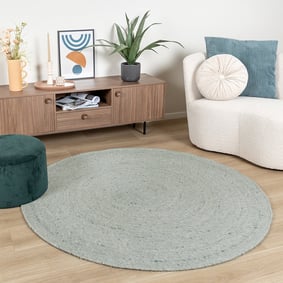 Rond wollen vloerkleed - Wise Groen No. 411