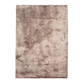 Zacht Hoogpolig vloerkleed - Flowy Taupe - product