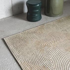Modern vloerkleed - Meditation Coral 9229 Beige - sfeer