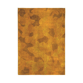 Modern vloerkleed - Meditation Coral 9226 Okergeel - sfeer