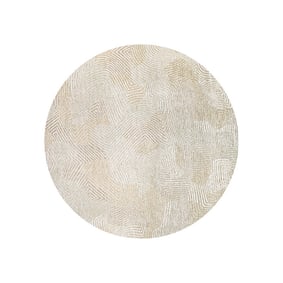 Rond modern vloerkleed - Meditation Coral 9229 Beige