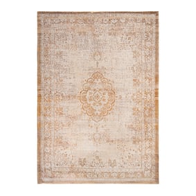 Vintage vloerkleed - Fading World Medaillon Oranje 9067 - sfeer