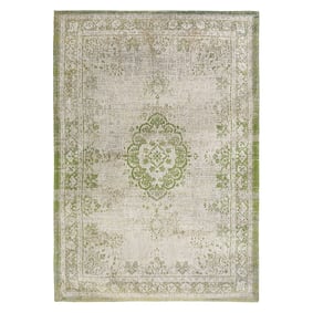 Vintage vloerkleed - Fading World Medaillon Groen 9066 - product