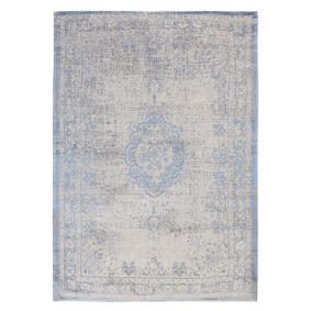 Vintage vloerkleed - Fading World Medaillon Blauw 9065 - product