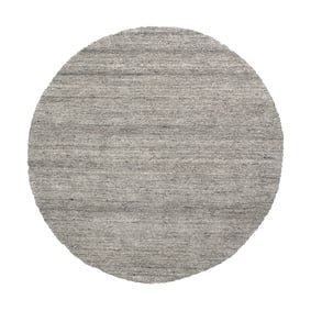 Rond Berber vloerkleed - Aicha Grijs - sfeer