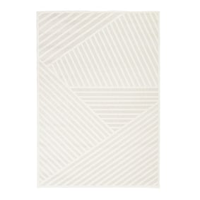 Modern binnen- en buitenkleed - Nori Lines Wit - sfeer