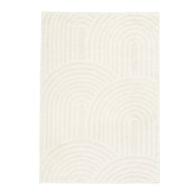 Scandinavisch vloerkleed - Lova Arches Creme - sfeer