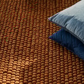 Wollen vloerkleed - New Loop Okergeel/Bruin 631 - product