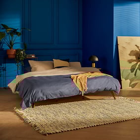 Wollen vloerkleed - Sunshine Fringe Multicolor Groen