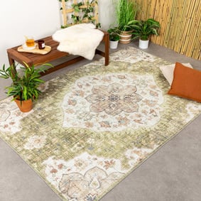 Vintage buitenkleed - Santo Mandala Groen