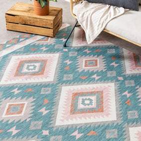 Bohemian buitenkleed - Vedra Aztec Blauw - product