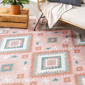 Bohemian buitenkleed - Vedra Aztec Roze - product