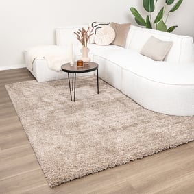 Wasbaar hoogpolig vloerkleed - Tidy Taupe