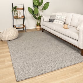 Wollen vloerkleed - Twist Grijs