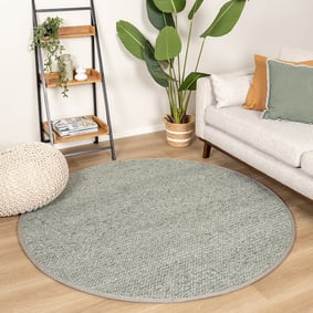 Rond wollen vloerkleed - Twist Groen