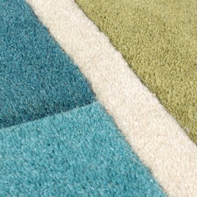 Modern vloerkleed - Illo Piano Groen/Multicolor - product