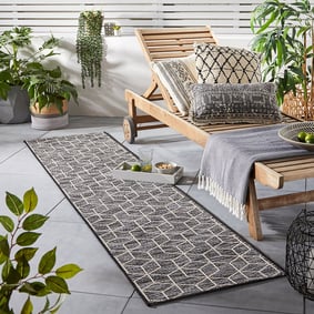 Modern balkonkleed - Liparo Napoli Zwart