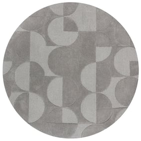 Rond modern vloerkleed - Mozo Gigi Grijs - product