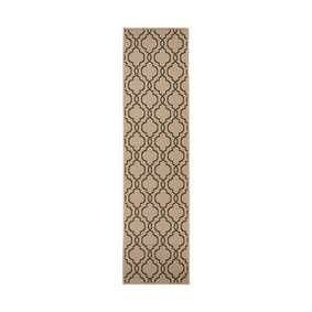 Retro balkonkleed - Floreno Milan Beige/Zwart - product