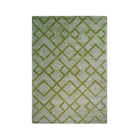 Viscose vloerkleed - Lev Geo Groen - product