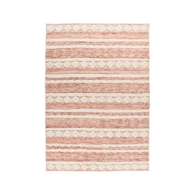 Bohemian vloerkleed - Basai 225 Roze/Creme - product