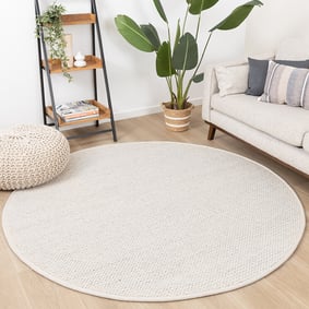 Rond wollen vloerkleed - Twist Lichtgrijs