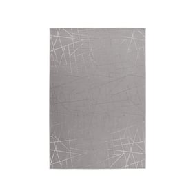 Geometrisch vloerkleed - Botticino 125 Taupe/Zilver - product