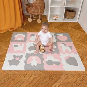 Foam puzzelmat - Sam Farm Roze