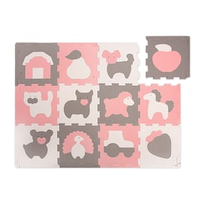 Foam puzzelmat - Sam Farm Roze - sfeer
