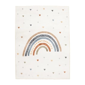 Wasbaar kindervloerkleed - Ravi Rainbow Multicolor - sfeer