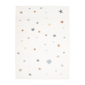 Wasbaar kindervloerkleed - Ravi Stars Multicolor - product