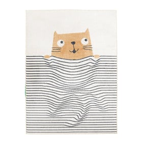 Wasbaar kindervloerkleed - Ravi Cat Multicolor - product