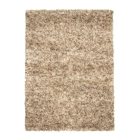 Hoogpolig wollen vloerkleed - Elin Beige   - product