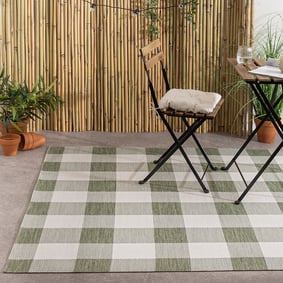 In & Outdoorkleed - Ranch Checkerboard Groen