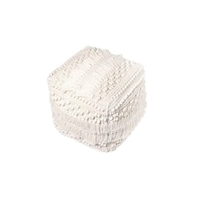Bohemian poef kubus - Basai 325 Naturel - product