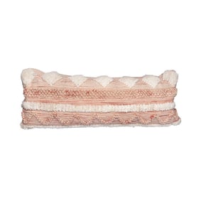 Bohemian kussen langwerpig - Basai 225 Roze/Creme - product